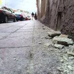 Lluvias provocan desprendimientos en el centro de Guanajuato
